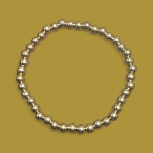 Elegant Silver Beaded Bracelet